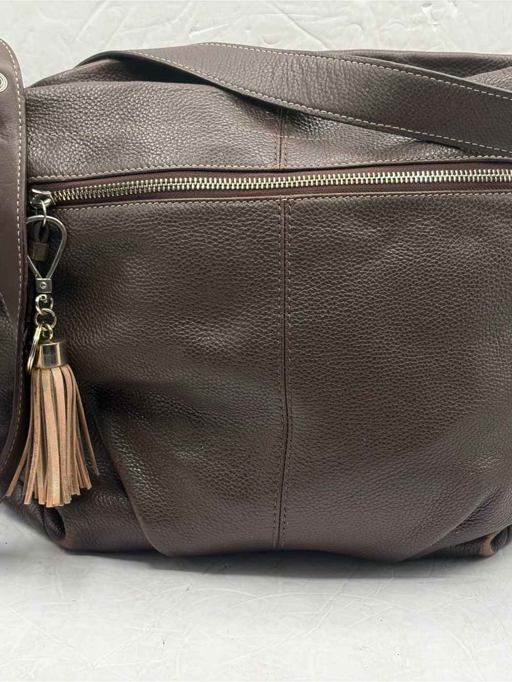 Coach Soho Legacy Slim Convertible Duffle Hobo Bag Mahogany